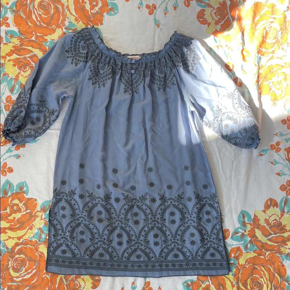 Sundance Embroidered Blue Tunic